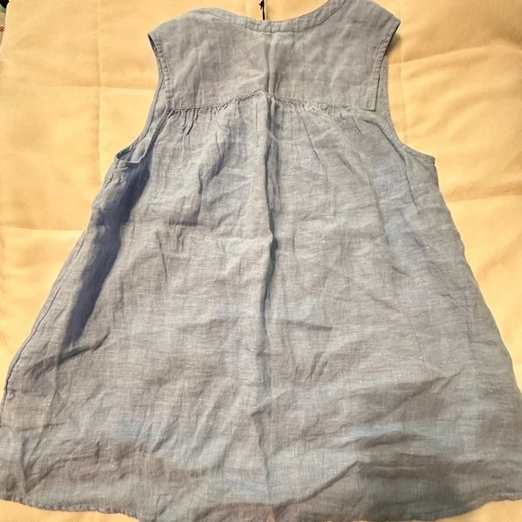 NWT Tahari linen sleeveless top size Medium - Picture 7 of 10